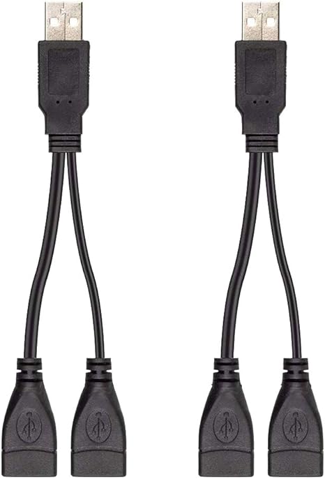 Dual Usb Splitters Charger Cables Y Splitter For Tesla Model 3 Qi Wireless Charger 2pcs