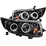 AnzoUSA 121280 Black Clear Projector Halo Headlight for Scion xB - (Sold in Pairs)
