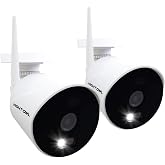 Night Owl 1080p Wireless Spotlight Security Cameras w/ 2-Way Audio (2-Pack) | AC Powered; Wide Viewing Angle; Built-In Spotlight; Free Remote Viewing App &ndash; No Monthly Fees; US-Owned &amp; Operated Company