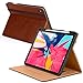 DTTO for iPad Pro 11 Case 2018 with Pencil Holder, Premium Leather Folio Stand Cover [Pencil Pair and Charge Supported], with Auto Sleep/Wake for iPad Pro 11 Inch, Black