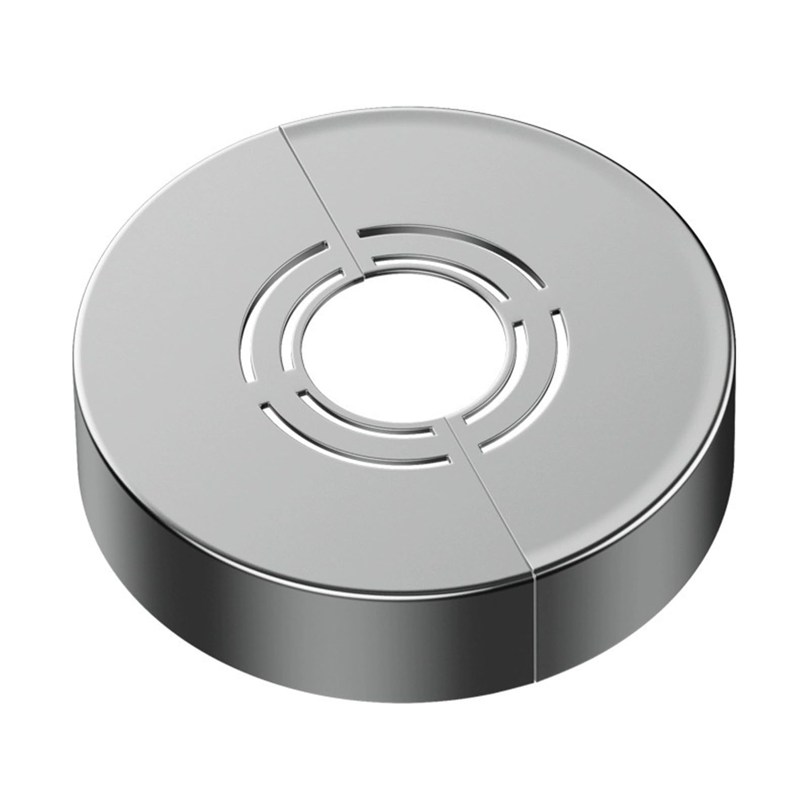 Set of 2 Cover Rosette Divided 3 Sizes in 1, Rosette Shower Fitting for Diameter 21 mm/26 mm/33 mm, Pipe Cover, Rosette Tap, Thread Rosette for Shower Fittings, Heating Pipe Cover (70 x 30)