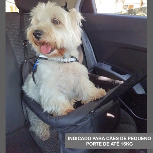 Cadeira Para Pet Assento Carro Seguro Até 15kg Ganhe Coleira