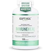 ADAPTOHEAL Immuneheal – Adaptogen, Immune System Booster Supplement with Schisandra Chinensis, Ginseng and Mushroom Extract (180 Capsules)