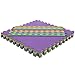 ottomanson Multipurpose Interlocking Multicolor EVA Foam Tiles-Anti-Fatigue Mat-24 Ft. Puzzle Mat, 24 Sq. Feet, Multi
