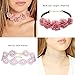 14 Pcs Lace Choker Set Women Girl Classic Gothic Tattoo Necklaces Stretch Velvet Lace Choker by ZYooh