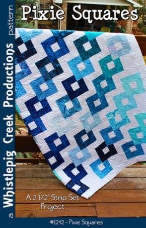 Pattern, Pixie Squares~Modern Quilt, Uses Jelly Rolls,Makes 5 Sizes by Sue Marsh