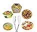 Kitchen Tongs, Set of 2 – 9 inch & 12 inch Food Tongs, Stainless Steel and Non-Stick Heat-Resistant Silicone Tips & Silicone Grips, Locking Cooking Tongs For Cooking, Serving, BBQ & Salad (Silver)