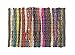 Chardin home Eco Friendly Rainbow Multi Chindi Placemats (Set of 4 mats), Size: 13