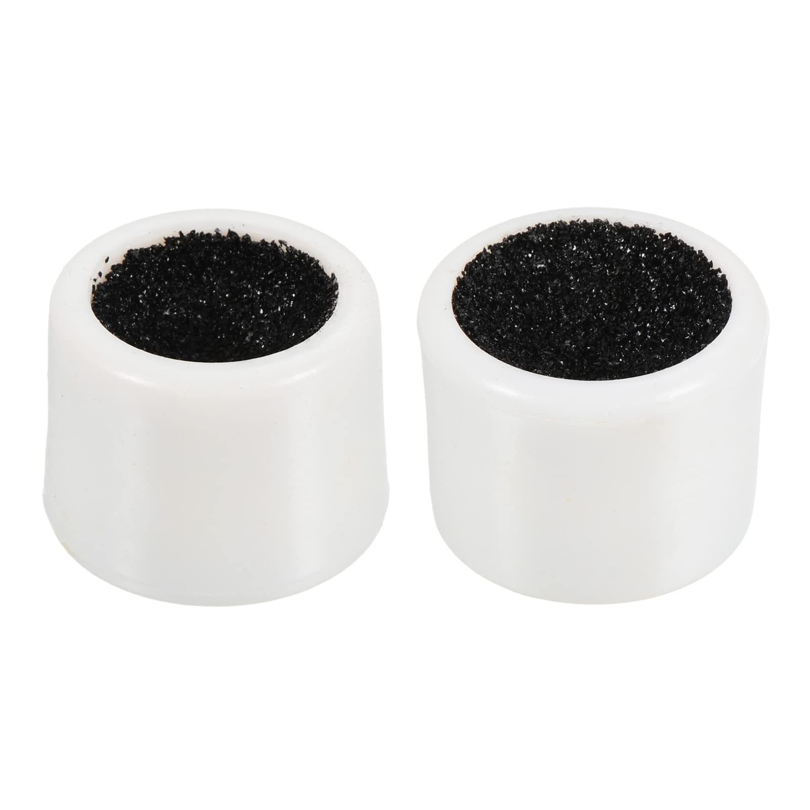 PATIKIL Round Billiard Cue Tip Sander, 2 Pack Rubber Cue Pool Tip Shaper Sanding Tool Accessories for Snooker Stick, White