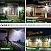 PANICKY Solar Motion Sensor Light Outdoor 2 Pack, 1000LM IP67 Waterproof 42 LED Wall Night Light with 270° Wide Angle, Easy to Install Solar Powered Security Lights for Door Pathway Garage Garden