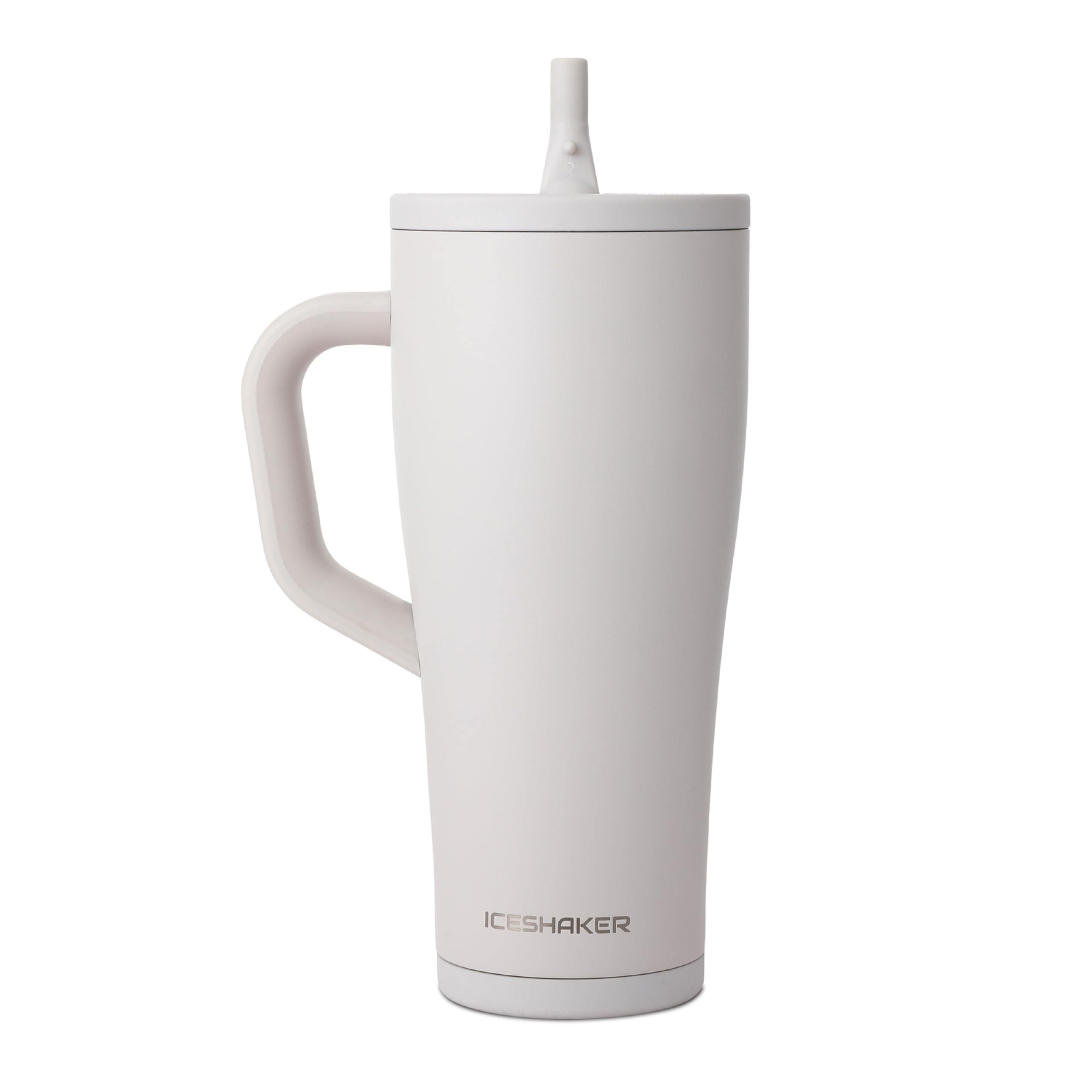 Photo 1 of **MAJOR DAMAGED/check clerk comments**
Ice Shaker 32 oz Tumbler with Handle and Straw | 32oz Sandy Beach | Cold for 30+ Hours | 2-in-1 Tumbler Shaker Bottle | Odor-Free 32 ounce Bottle for Water, Protein Shakes, Smoothies, Cocktails
