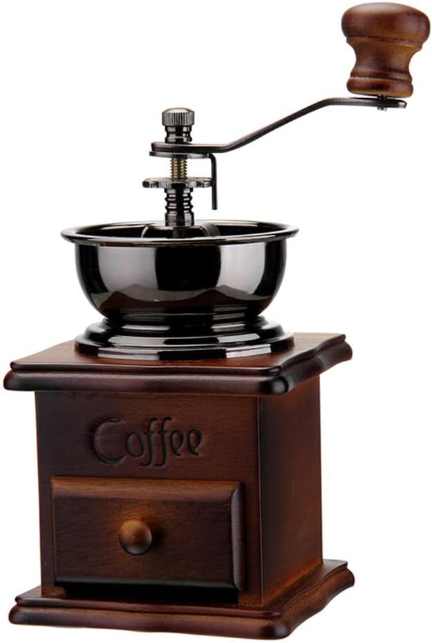 UIUJ Hand Crank Grinder Manual Household Grinder Coffee Bean Grinder Coffee Grinder Household Ceramic Classic Ceramic Grinder Ceramic Blade