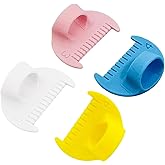 Edge Stitch Lock & Sewing Gauge, 4pcs 3/4mm DIY Stitching Tool with Blanket Stitch Thumb Guide Needle Gauge Quilting Ruler fo