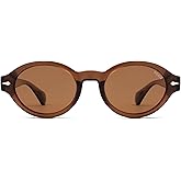 SOJOS Retro Oval Polarized Sunglasses for Women Men Chic Trendy 90s Sunnies Shades UV protection Sun Glasses SJ2630