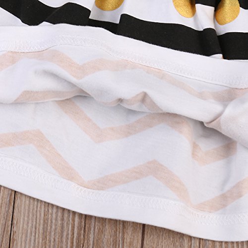 Baby Girl Big &Little Sister Bodysuit Tops Bowknot Striped Skirts Dress Set (2-3 Years, Big Sister)