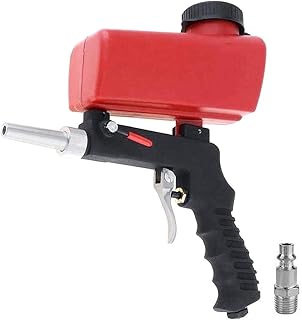 DollaTek Pneumatische Sandstrahlpistole kleine tragbare Sandstrahlpistole in Handrot