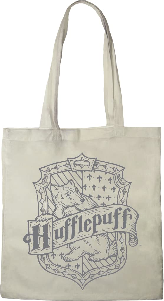 Harry Potter BWHAPOMBB009 Tote Bag Hufflepuff 38 x 40 cm Ecru