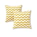 Greendale Home Fashions 17 in. Outdoor Accent Pillow (set of 2), Zigzag