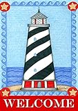 Guiding Light Summer Garden Flag Welcome Lighthouse Nautical 12.5