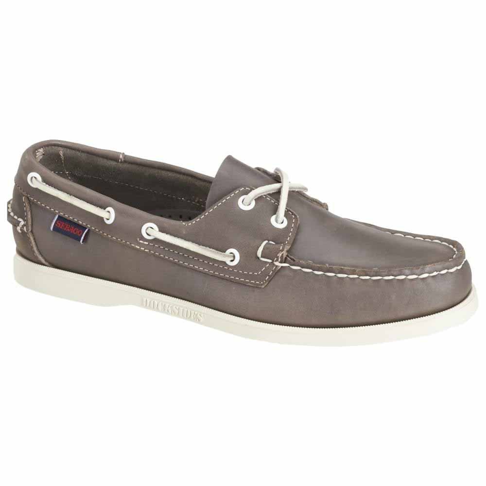 sebago docksides grey