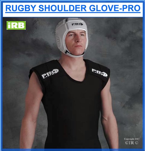 Proline Irb Rugby Shoulder Glove - Black - X.Small