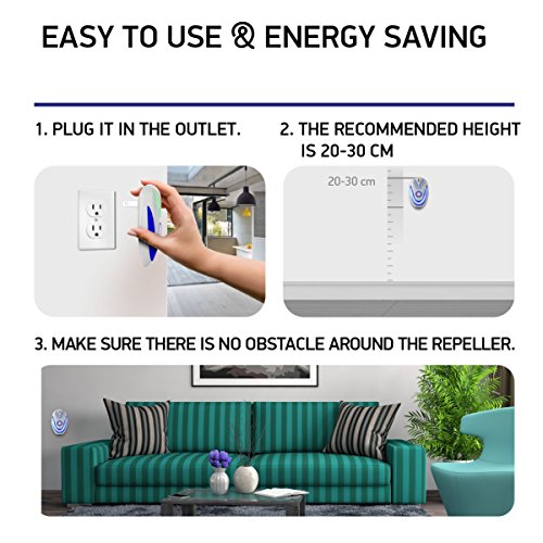 Campfire Stuff NEW 2018 Ultrasonic Pest Repeller (6-Pack) – Electronic & Ultrasound, Indoor Plug-In Repellent | Anti Mice, Insects, Bugs, Ants, Mosquitos, Rats, Roaches, Rodents - Child Safe Control