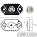 SuiTech SUI White Black LED Rock Light