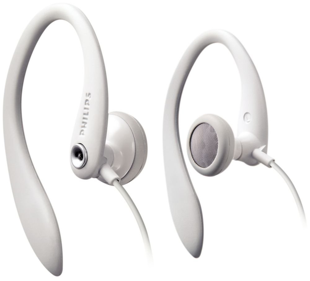 Philips SHS3200WT/37 Flexible Earhook Headphones White