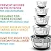 Premium Stainless Steel Mixing Bowls With Non Slip Bottom (Set of 5). Sizes- 8, 5, 3, 1.7, 0.75 QT. For Healthy Meal, Nesting and Stackable . With Special Bonus- Enjoy Decorated Recipe Book. Monka