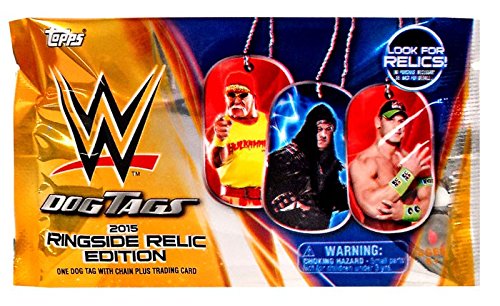 WWE Wrestling 2015 Ringside Relic Edition 2015 Ringside Relics Dog Tags Pack