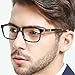 OCCI CHIARI Men Rectangle Stylish Eyewear Frame With Clear Lens (Demi,54)