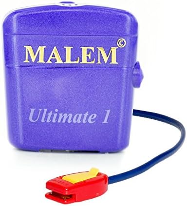 Malem Ultimate PRO PURPLE Bedwetting Alarm for Boys &amp; Girls with Loud Sound and Strong Vibration to Stop Bed Wetting
