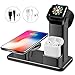 iPhone Wireless Charger Stand Apple Watch Airpods Charging Station, Aluminum Charging Docks for AirPods / Apple Watch Series 3&2&1 / iPhone X/8/8 Plus/ Samsung Note 8/S8/S8 Plus- ( 3 in 1)