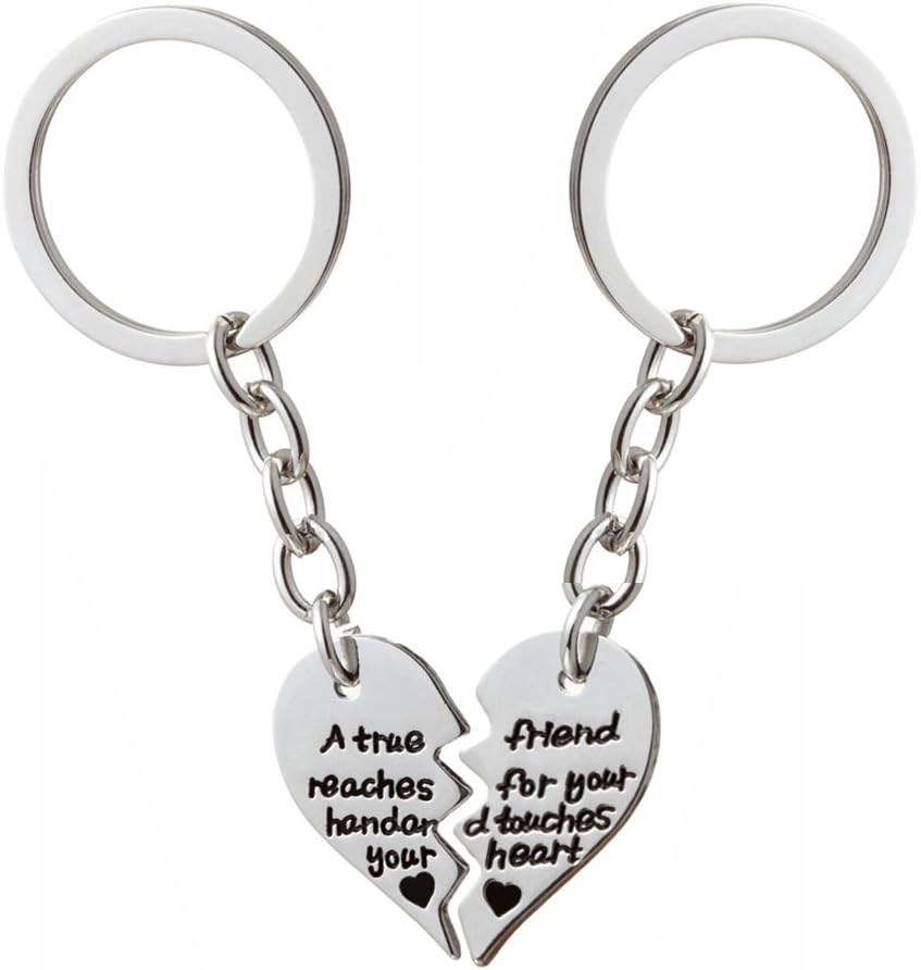 2pcs BBF Best Friend Split Key Chain Rings – A True Friend reaches for ...