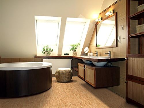 Amazon Com Bathroom Flooring Cork Tiles 1 4 Home Improvement
