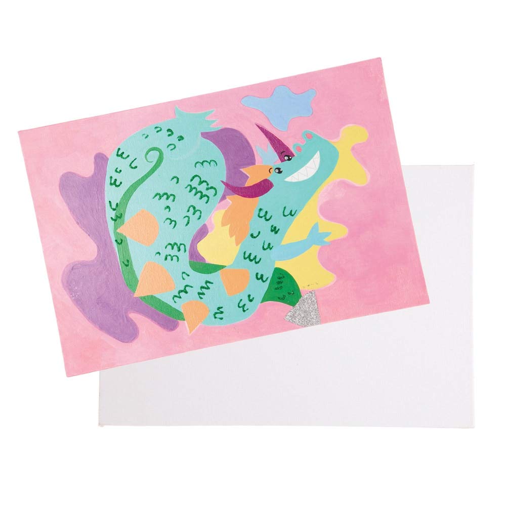 Baker Ross Blank A3 Fabric Canvas, Primed And Stretched Canvas Perfect For Painting, Artist Work And Arts And Crafts (Pack Of 3) , Assorted , AW790