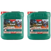 Canna 5 L Coco Part A &amp; B-Veg &amp; Bloom Nutrient-Developed for Run to Waste in Coco Mediums-Canna 9410005