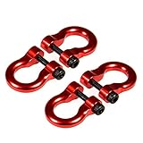 QUE-T 4 Pcs Aluminum Tow Shackle for 1/10 Scale