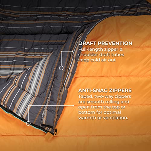 TETON Sports Mammoth Queen Size Sleeping Bag Double Sleeping Bag A