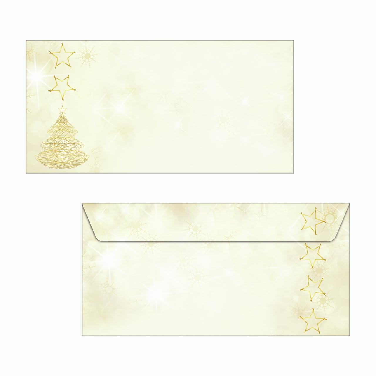 SIGEL DU083 Christmas envelopes "Gracefull Christmas", DL, without window, 90 gsm, 50 Pieces