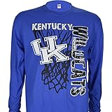 University of Kentucky Super Net on a Blue Long Sleeve Shirt
