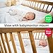 Baby Monitor Mount Camera Shelf - Flexible Video Stand for Nursery - Universal Holder Compatible with Infant Optics DXR 8 and Most Baby Monitors - Attaches to Crib Cot Shelves or Furniture(Black)
