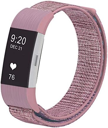 CosyZanx Compatible with Fitbit Charge 2 Bands Woven Soft Nylon Sport Wristbands for Men Women Lightweight Replacement Straps Accessories Bands for Fitbit Charge 2 Fitness Tracker