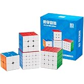 Cuberspeed Moyu MFJS WCA Speed Cube 2x2 3x3 4x4 5x5 Gift Box Magic Cube Bundle Collection Cube Toys for Kids &amp; Adults (MFJS WCA Cubic Set)