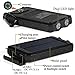 Solar Power Bank, Portable Solar Charger 20,000mAh External Battery Pack Type C Input Port Dual Flashlight, Compass with Dual USB Ports for Smart Phone, Tablets, Camera