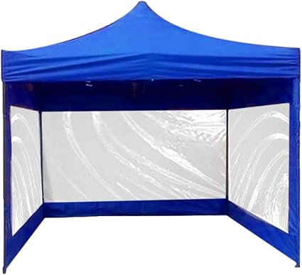 rack pack carpa azul con paredes transparente 3m x 3m lona armable plegable impermeable jardin exterior fiesta reunion
