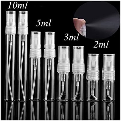 5pcs/pack 2ML 3ML 5ML 10ML Portable Mini Perfume Bottle Glass Empty Cosmetics Bottle Sample Test Tube Bottle Thin Glass Vials