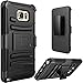 Note 5 case, E LV Galaxy Note 5 (HOLSTER DEFENDER) - SHOCK PROOF / IMPACT RESISTANT Holster Protection with Belt Clip and Kickback Stand - case cover for Samsung Galaxy Note 5 - BLACK