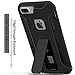 iPhone 7 Plus Case, iPhone 6s/6 Plus Case, MaiKuo Dual Layer Heavy Duty Rugged Shock-Absorption Non-slip Bumper Kickstand + Tempered Glass Screen Protector Cover Skin For Apple 5.5 Inch_Black