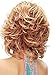 B-G Synthetic Hair Short Curly Full Wig for Women, Gold (WIG046)